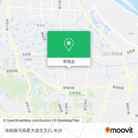 赤岗路与高星大道交叉口地图