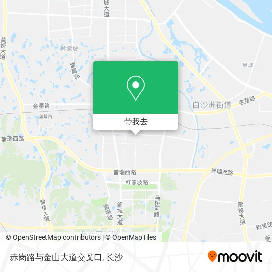 赤岗路与金山大道交叉口地图