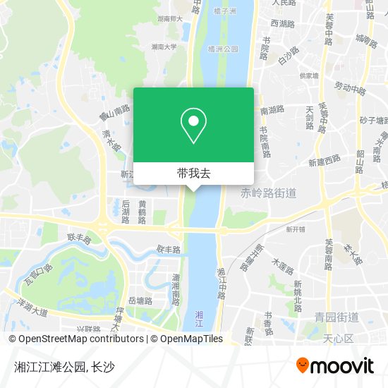 湘江江滩公园地图