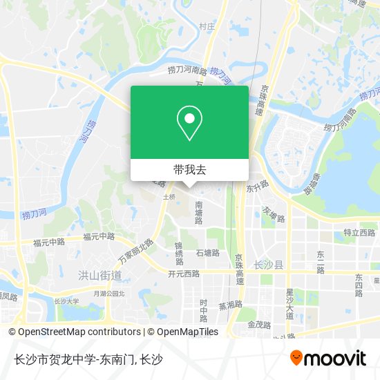 长沙市贺龙中学-东南门地图