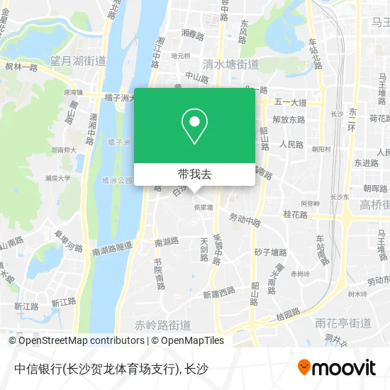 中信银行(长沙贺龙体育场支行)地图