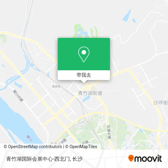 青竹湖国际会展中心-西北门地图