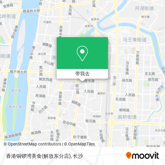 香港铜锣湾美食(解放东分店)地图