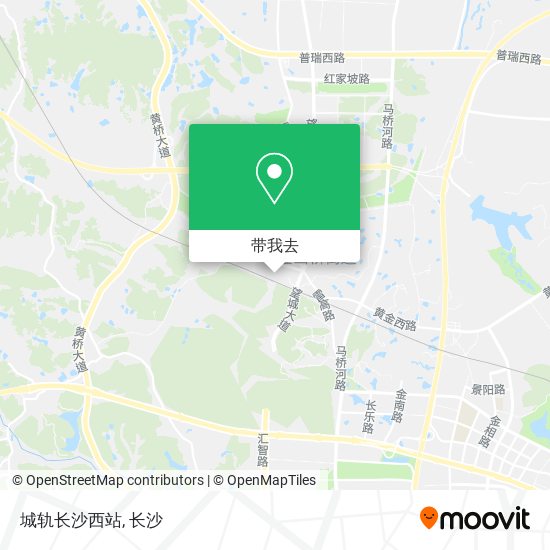城轨长沙西站地图