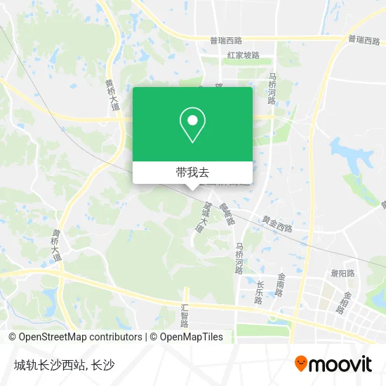 城轨长沙西站地图