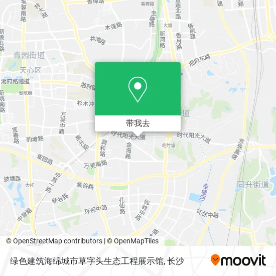 绿色建筑海绵城市草字头生态工程展示馆地图