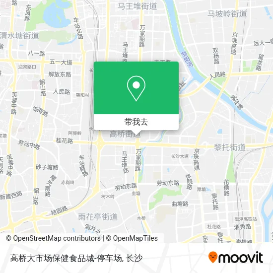 高桥大市场保健食品城-停车场地图