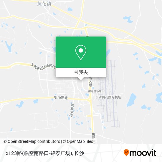 x123路(临空南路口-锦泰广场)地图