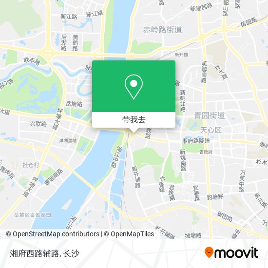 湘府西路辅路地图