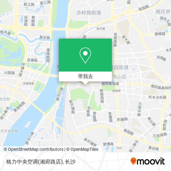 格力中央空调(湘府路店)地图