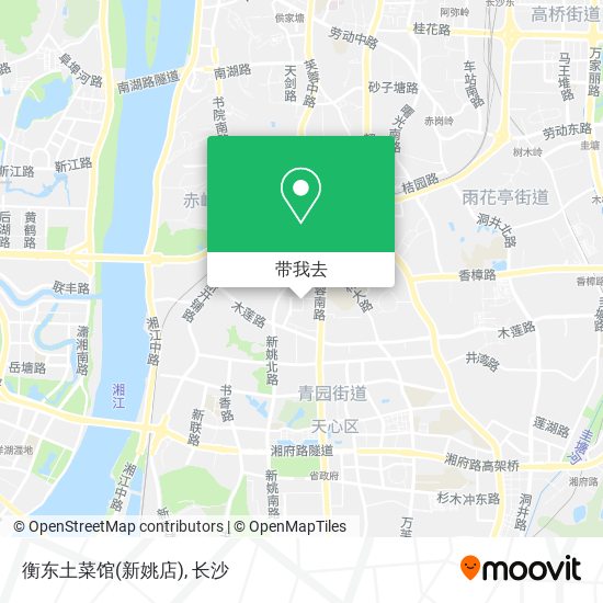 衡东土菜馆(新姚店)地图