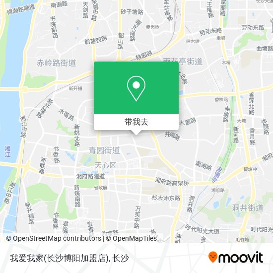 我爱我家(长沙博阳加盟店)地图