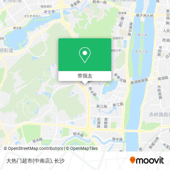 大热门超市(中南店)地图