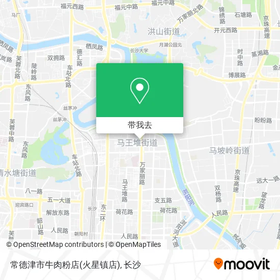 常德津市牛肉粉店(火星镇店)地图