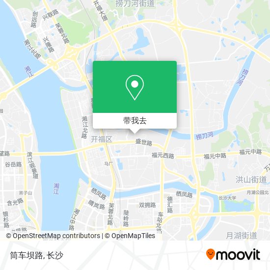 筒车坝路地图