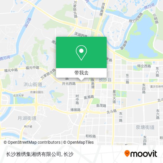 长沙雅绣集湘绣有限公司地图