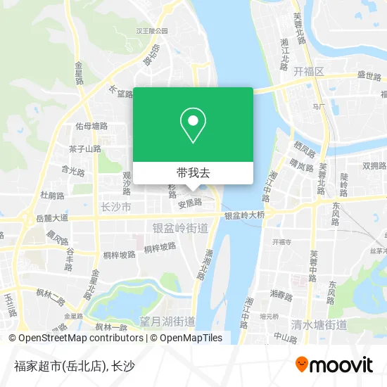 福家超市(岳北店)地图