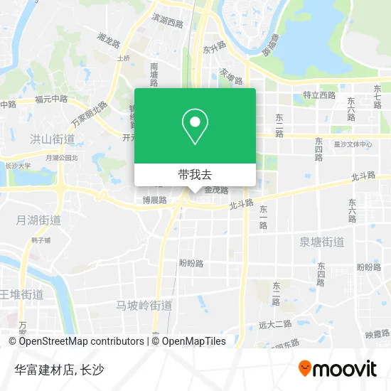 华富建材店地图
