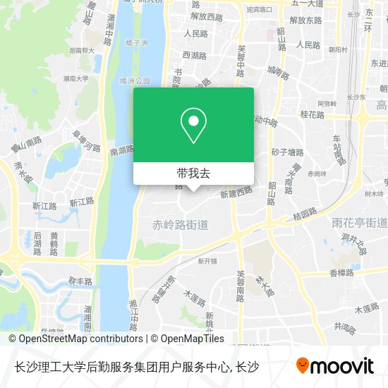 长沙理工大学后勤服务集团用户服务中心地图