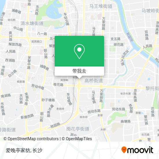 爱晚亭家纺地图