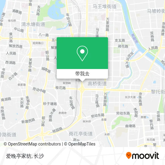 爱晚亭家纺地图