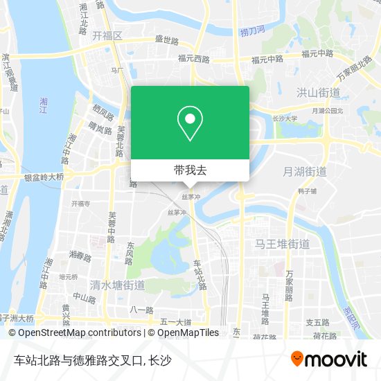 车站北路与德雅路交叉口地图