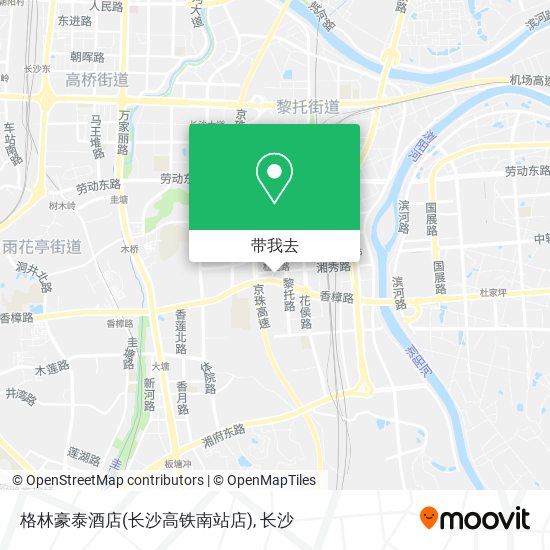 格林豪泰酒店(长沙高铁南站店)地图