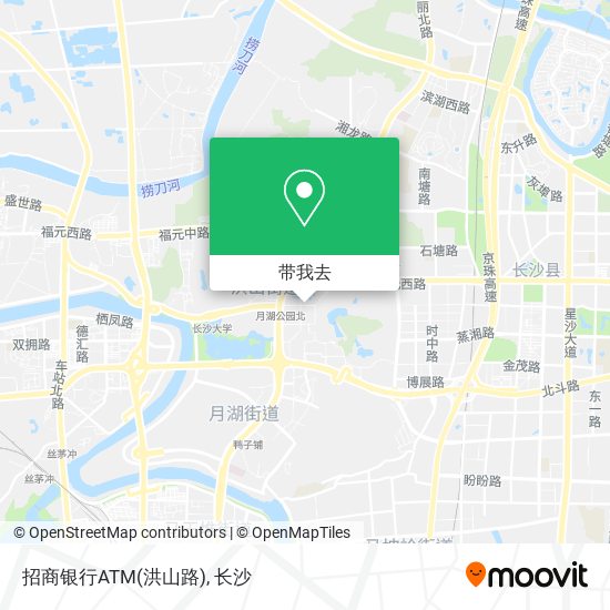 招商银行ATM(洪山路)地图