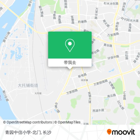 青园中信小学-北门地图