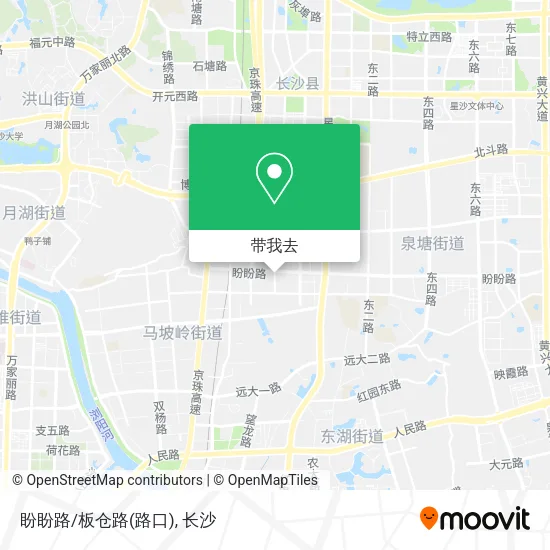 盼盼路/板仓路(路口)地图