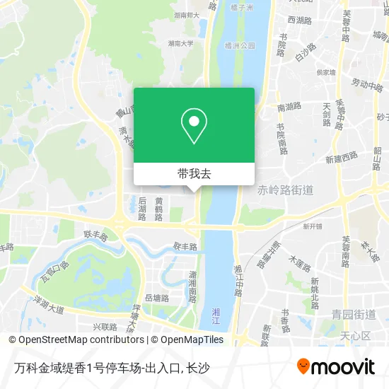 万科金域缇香1号停车场-出入口地图