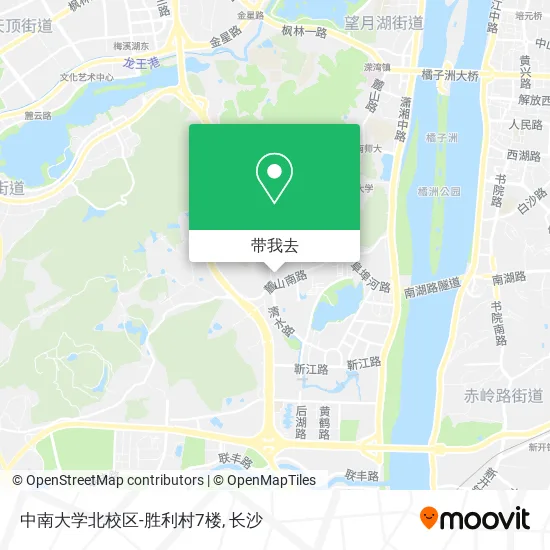 中南大学北校区-胜利村7楼地图