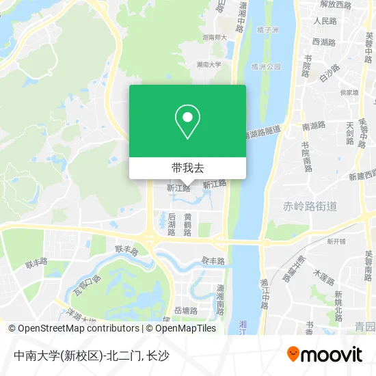 中南大学(新校区)-北二门地图