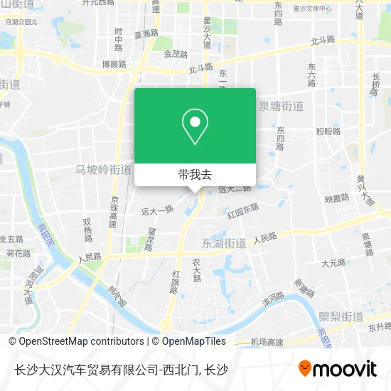 长沙大汉汽车贸易有限公司-西北门地图