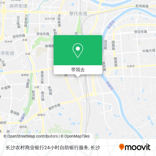 长沙农村商业银行24小时自助银行服务地图