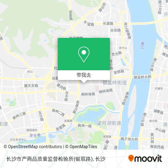长沙市产商品质量监督检验所(银双路)地图