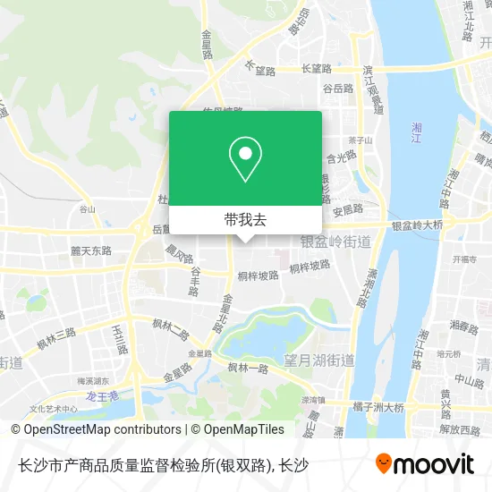 长沙市产商品质量监督检验所(银双路)地图
