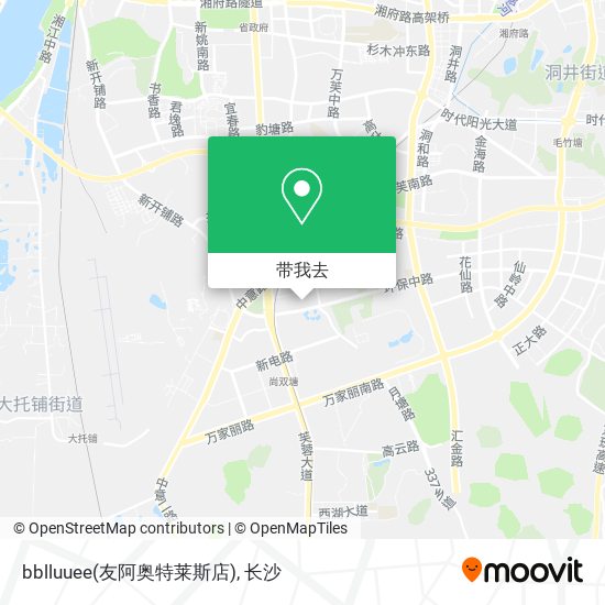 bblluuee(友阿奥特莱斯店)地图