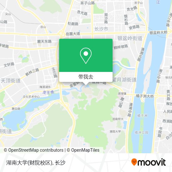 湖南大学(财院校区)地图