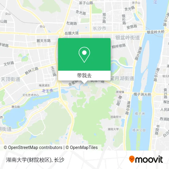 湖南大学(财院校区)地图