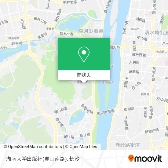湖南大学出版社(麓山南路)地图