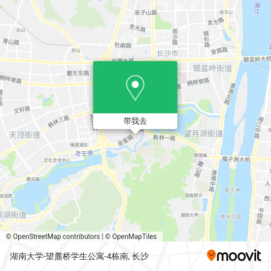 湖南大学-望麓桥学生公寓-4栋南地图