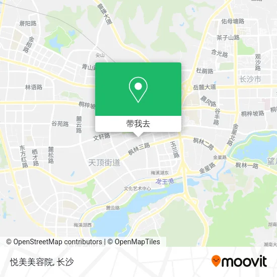 悦美美容院地图