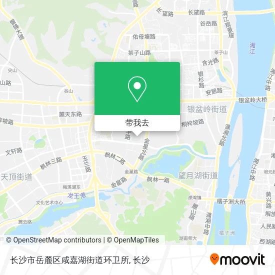 长沙市岳麓区咸嘉湖街道环卫所地图