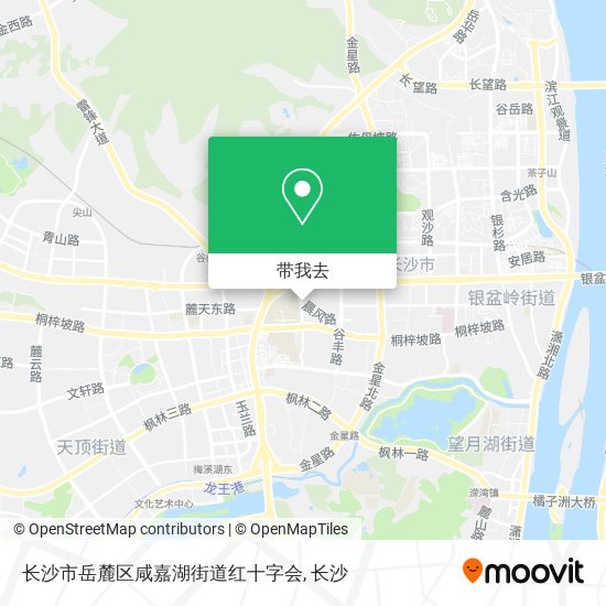 长沙市岳麓区咸嘉湖街道红十字会地图