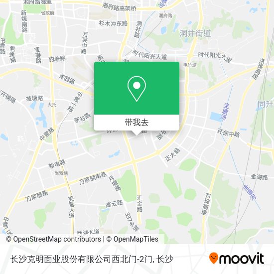 长沙克明面业股份有限公司西北门-2门地图