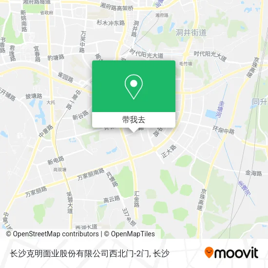 长沙克明面业股份有限公司西北门-2门地图
