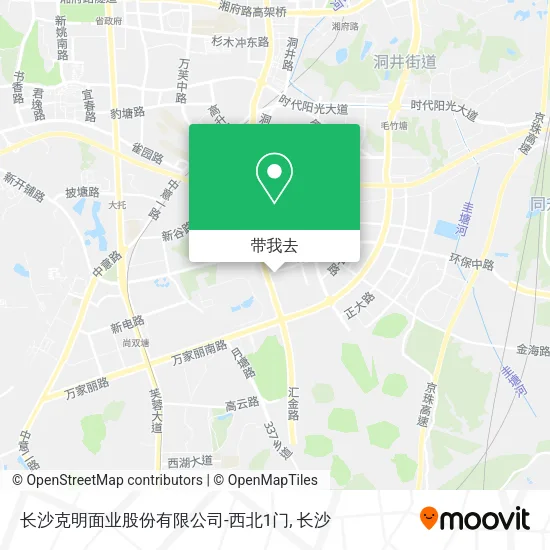 长沙克明面业股份有限公司-西北1门地图
