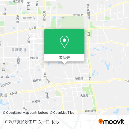 广汽菲克长沙工厂-东一门地图