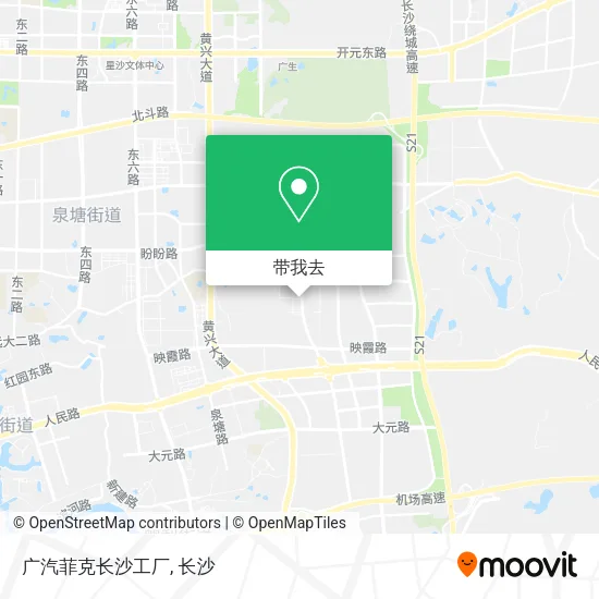 广汽菲克长沙工厂地图